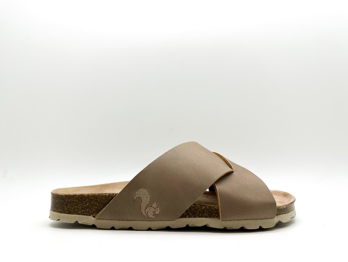 thies 1856 ® Eco Bio Cross Sandal vegan elephant grey (W/X) from COILEX