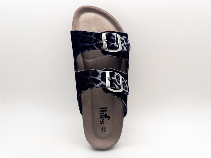 thies 1856 ® Rec Velvet Leo Sandal grey leo from COILEX