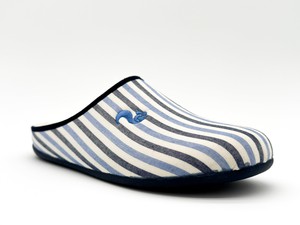 thies 1856 ® Eco Pyjama Slipper blue stripe (W/X) from COILEX