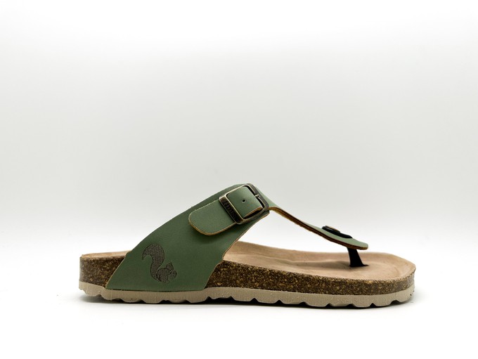 thies 1856 ® Eco Bio Thong Sandal vegan basil (W/M/X) from COILEX