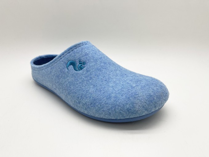 thies 1856 ® Recycled PET Slipper vegan light blue (W/X) from COILEX