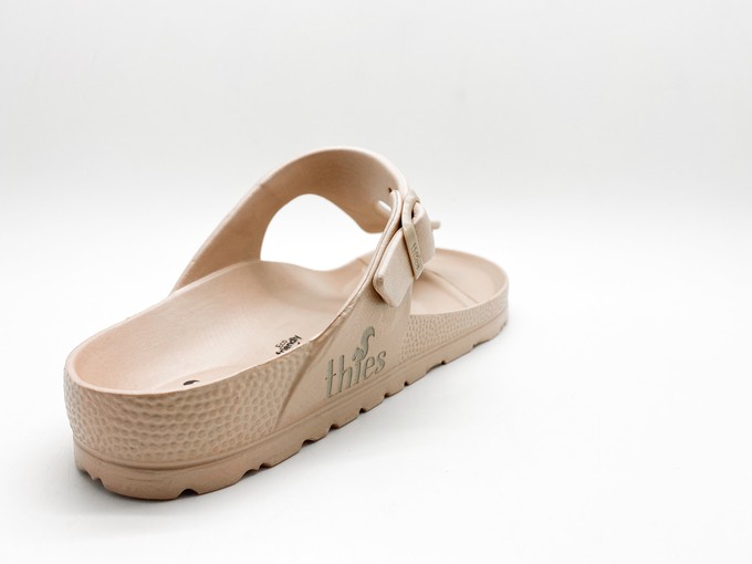thies 1856 ® Ecofoam Thong Sandal vegan bronze from COILEX