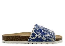 thies 1856 ® Rec Denim Pool Slide vegan paisley (W/X) via COILEX