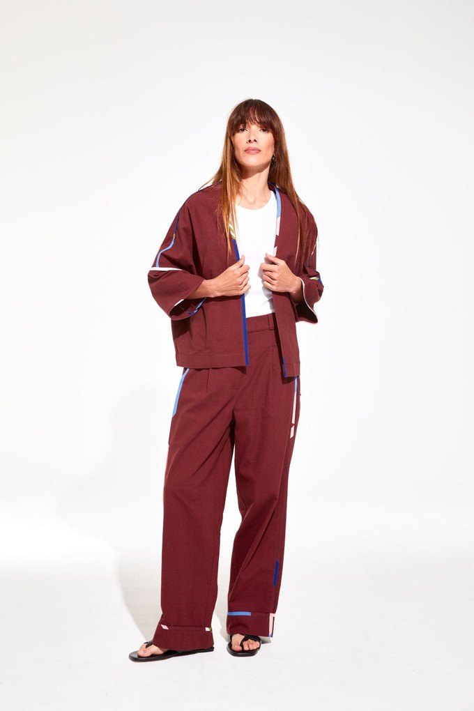 ADA MELODIE BURGUNDY JACKET from Cool and Conscious