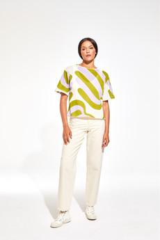 NICO SONORA KHAKI TOP via Cool and Conscious