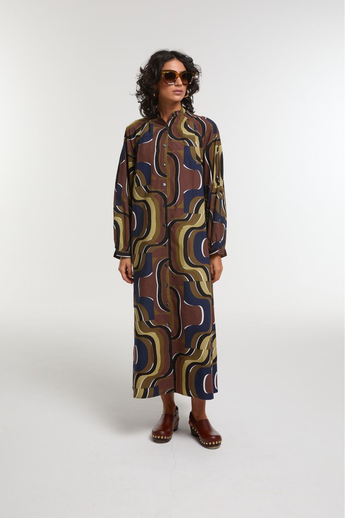 EULALIE BELARRA KHAKI DRESS from Cool and Conscious