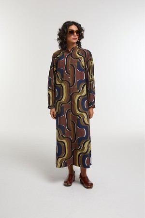 EULALIE BELARRA KHAKI DRESS from Cool and Conscious