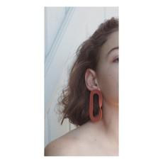 Ζ Large Earrings Terracotta from Cool and Conscious