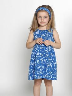 Eukalyptus Kleid Romy - hellblau mit kleine Blumen via CORA happywear