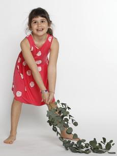 Eukalyptus Kleid Romy - rot ärmellos via CORA happywear