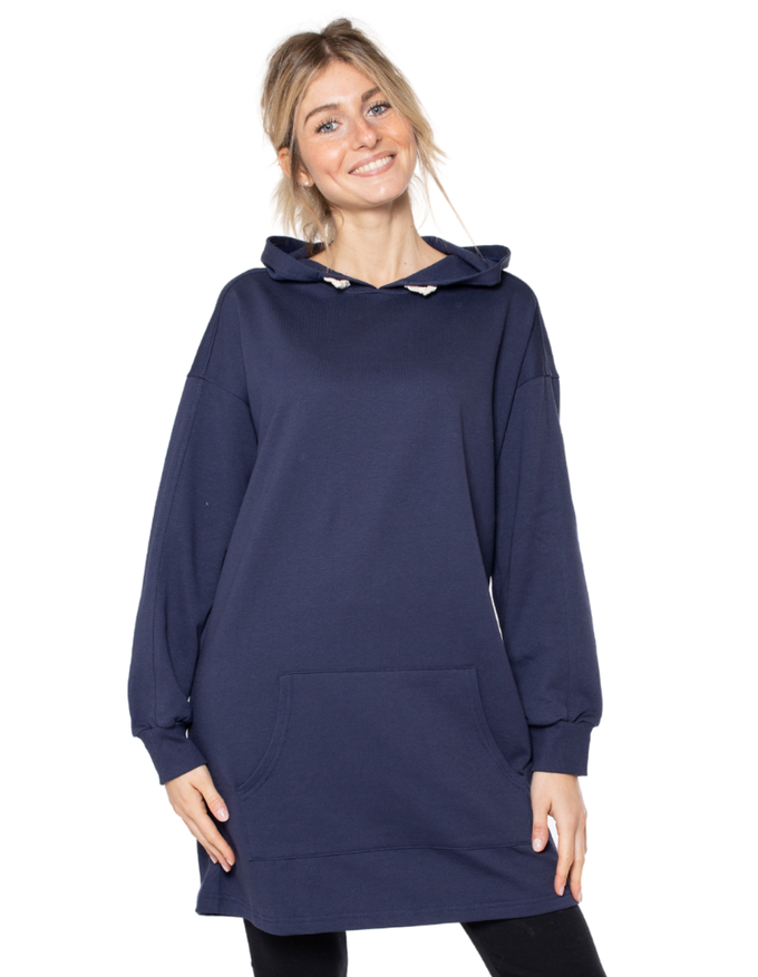 Vera Pullover aus Biobaumwolle - blau from CORA happywear