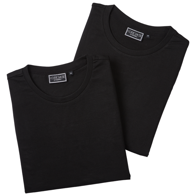 T-Shirt Doppelpack - Schwarz from COREBASE