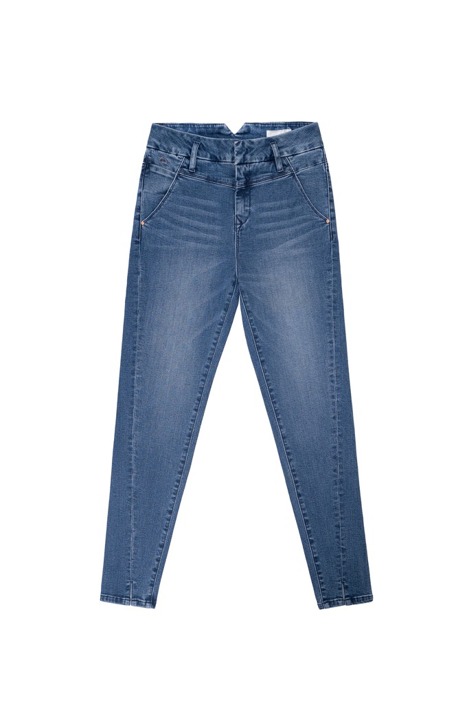 SUN UP Skinny Powerstretch - Design Details - Medium Blue from DAWN Denim SUN UP Skinny Powerstretch - Design Details - Medium Blue from DAWN Denim