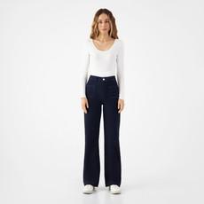 DEW Flared Soft Denim - Sailor- Raw Blue via DAWN Denim