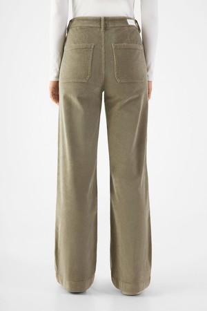 DEW Flared Corduroy - Sailor - Sage Green from DAWN Denim