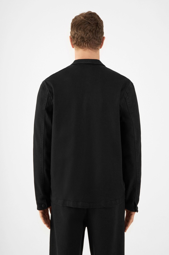 QUIET Jacket - Soft Denim Tencel - Black/Black - Menswear from DAWN Denim