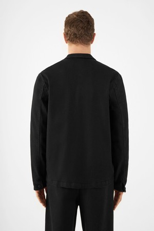 QUIET Jacket - Soft Denim Tencel - Black/Black - Menswear from DAWN Denim