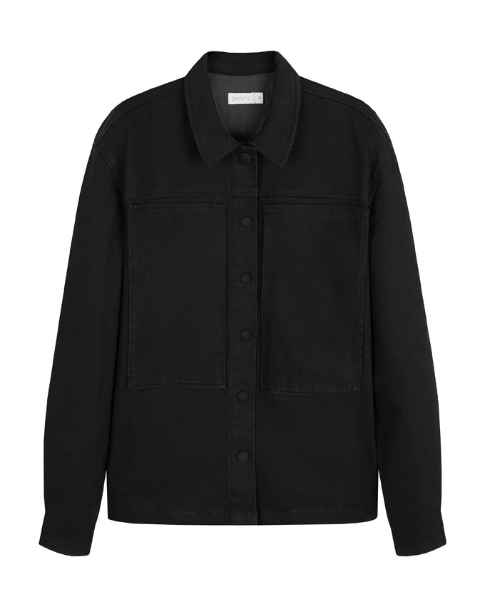 QUIET Jacket - Soft Denim Tencel - Black/Black - Womenswear from DAWN Denim