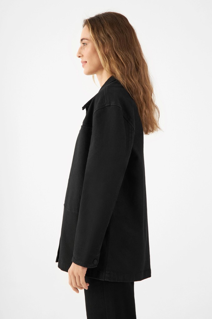 QUIET Jacket - Soft Denim Tencel - Black/Black - Womenswear from DAWN Denim