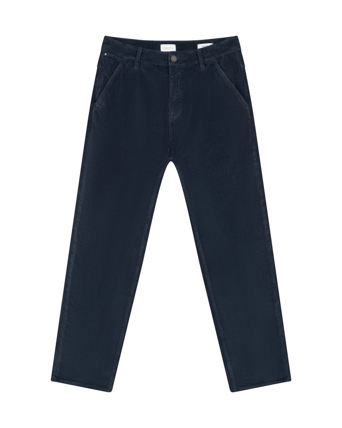 MANE Relaxed Straight Corduroy - French - Dark Navy - Menswear from DAWN Denim