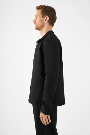 QUIET Jacket - Soft Denim Tencel - Black/Black - Menswear from DAWN Denim