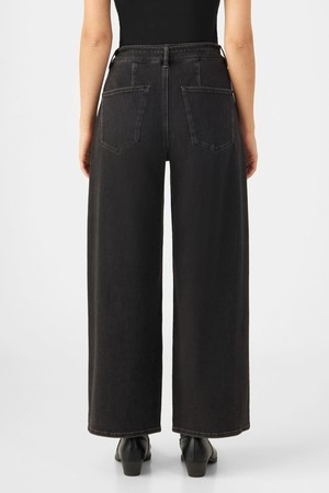 BLINK High Waist Culotte Jeans - Black Denim from DAWN Denim