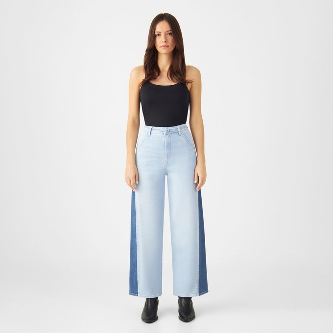 BLINK High Waist Culotte Jeans - Two Tone from DAWN Denim
