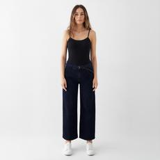BLINK Wide Barrel Culotte Soft Denim - Classic - Raw Blue via DAWN Denim