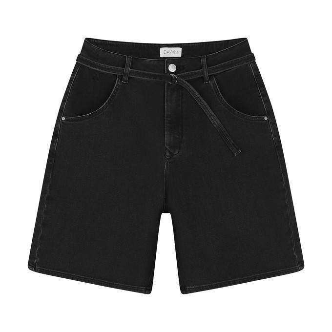 BLINKY Soft Denim - Shorts - Black Denim from DAWN Denim