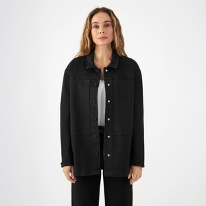 QUIET Jacket - Soft Denim Tencel - Black/Black - Womenswear from DAWN Denim