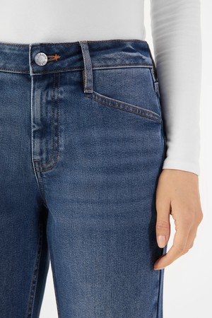 SUNSET Regular Slim Soft Tencel - Basic - Medium Blue from DAWN Denim