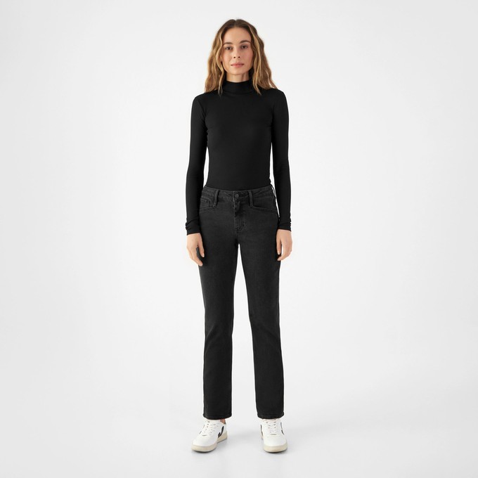 SUNSET Regular Slim Soft Tencel - Basic - Vintage Black from DAWN Denim