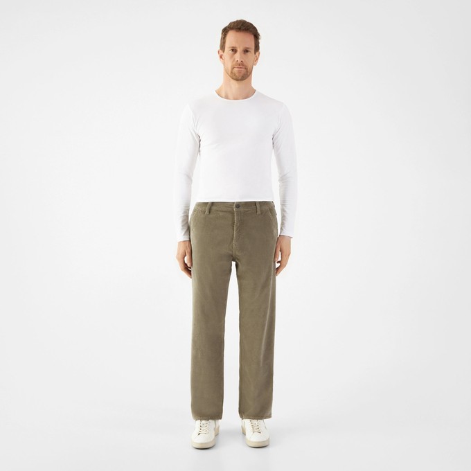 MANE Relaxed Straight Corduroy - French - Sage Green - Menswear from DAWN Denim