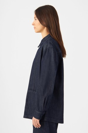SORRY Lightweight Hemp - Shacket - Raw Blue - Women from DAWN Denim