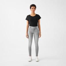 SUN UP Skinny Powerstretch - Design Details - Silver Denim via DAWN Denim