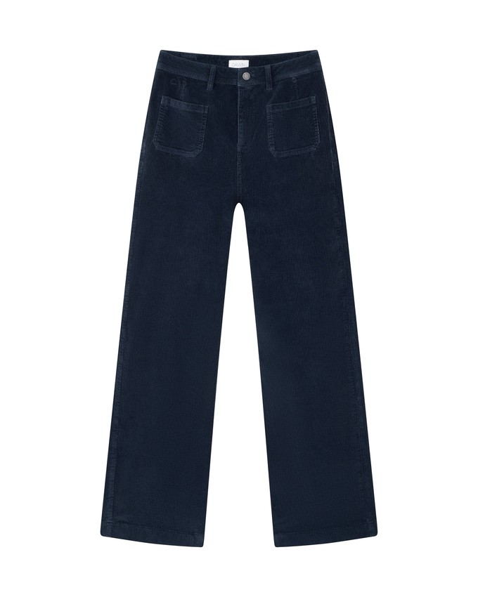 DEW Flared Corduroy - Sailor - Dark Navy from DAWN Denim