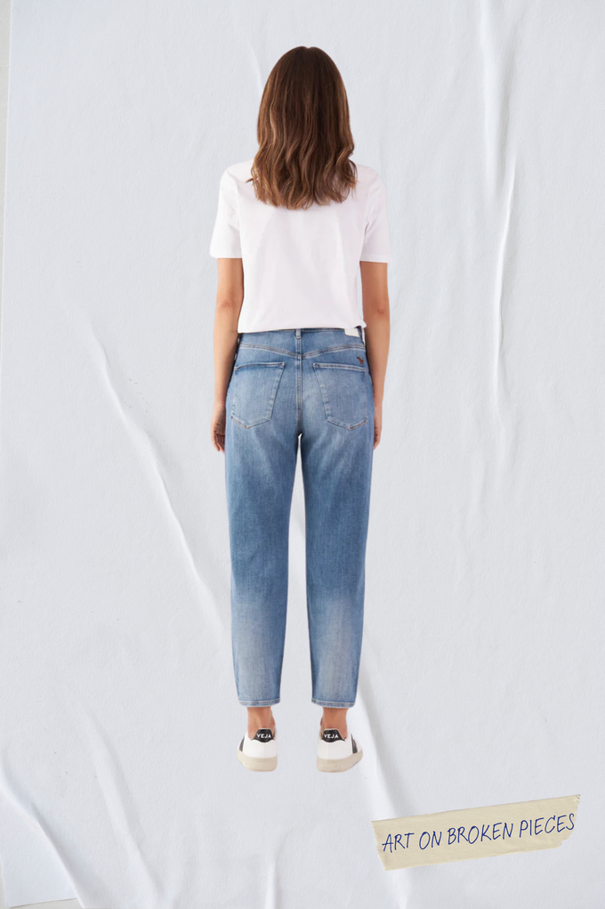 STARDUST O-Shape Soft Denim - Classic - Light Blue - Art on Broken Pieces from DAWN Denim