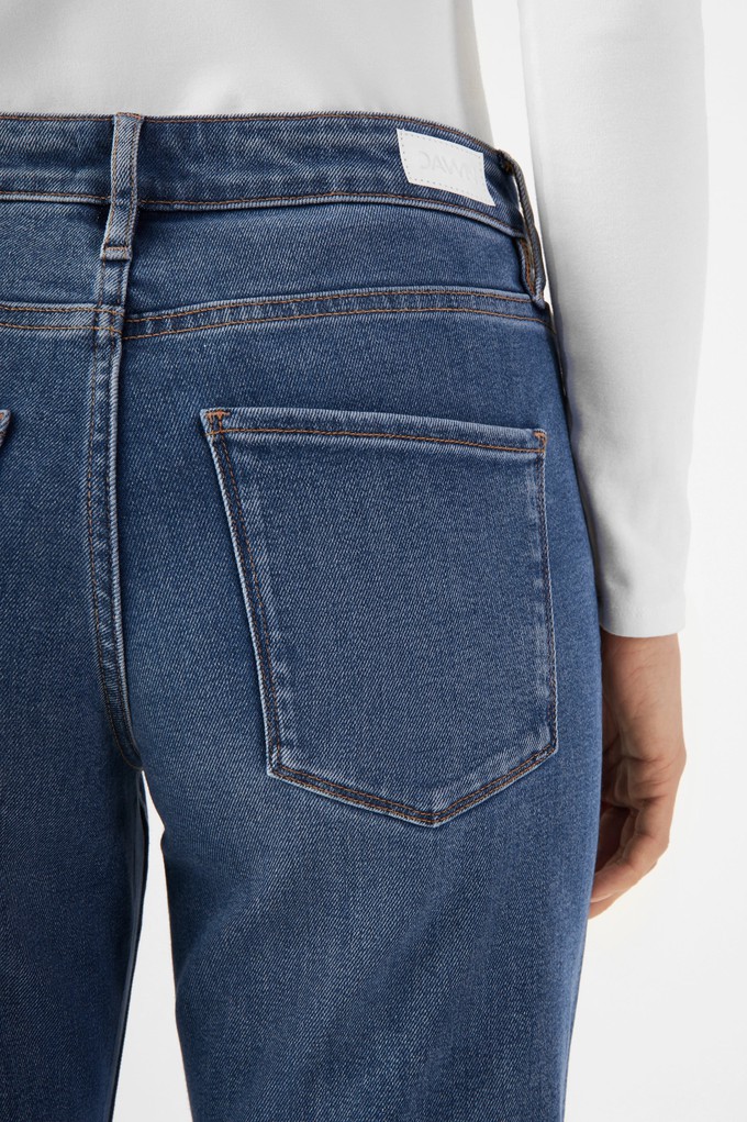 SUNSET Regular Slim Soft Tencel - Basic - Medium Blue from DAWN Denim