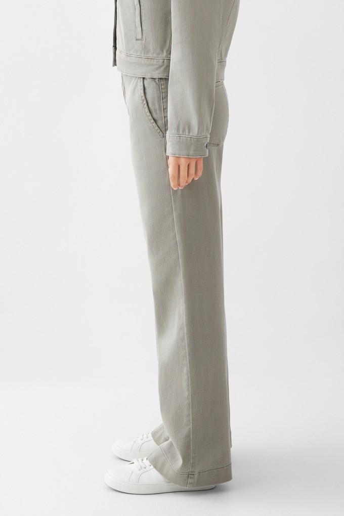 DEW Flared - Soft Denim - French Pocket - Rock Olive from DAWN Denim