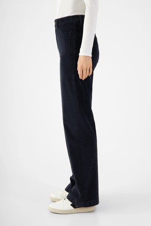 DEW Flared Corduroy - Sailor - Dark Navy from DAWN Denim