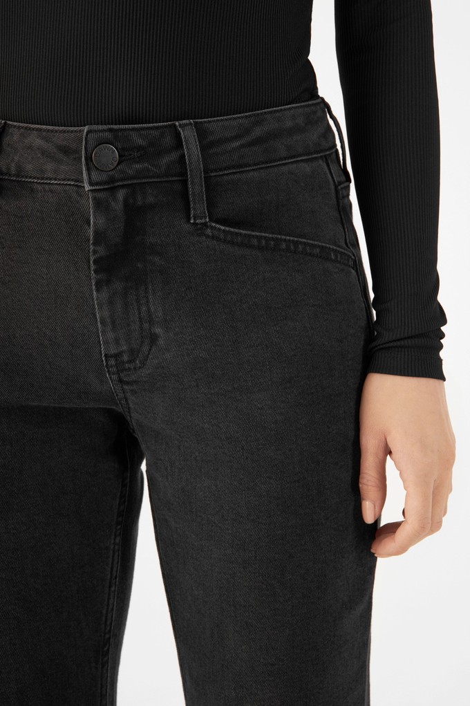 SUNSET Regular Slim Soft Tencel - Basic - Vintage Black from DAWN Denim