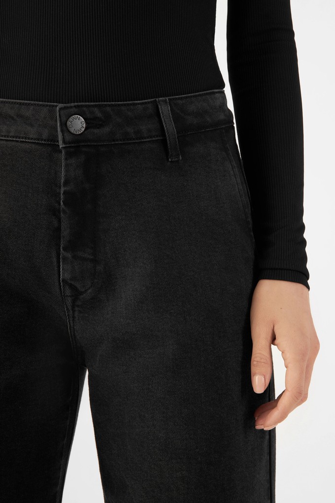 GLOW Flared Soft Tencel - Denim Chino - Vintage Black from DAWN Denim