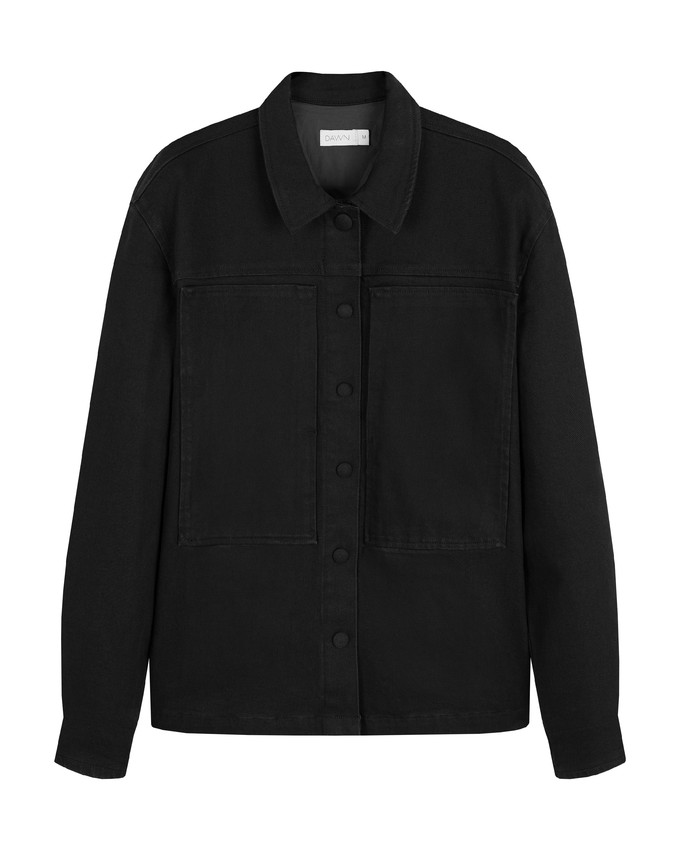 QUIET Jacket - Soft Denim Tencel - Black/Black - Menswear from DAWN Denim