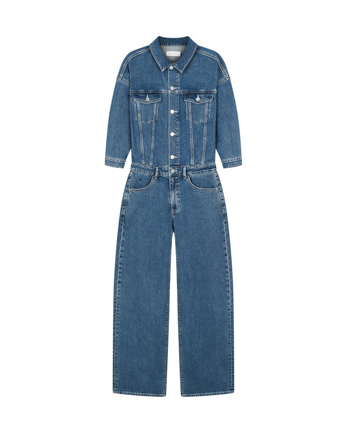 ROS Overall Minimal Stretch - Boxy - Vintage Blue from DAWN Denim