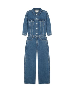 ROS Overall Minimal Stretch - Boxy - Vintage Blue from DAWN Denim