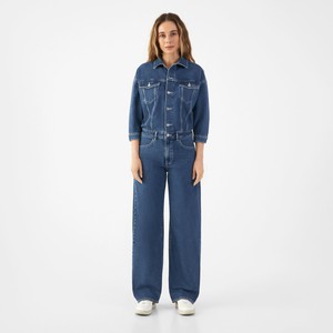ROS Overall Minimal Stretch - Boxy - Vintage Blue from DAWN Denim