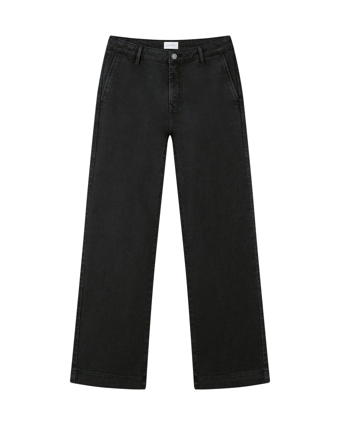 GLOW Flared Soft Tencel - Denim Chino - Vintage Black from DAWN Denim
