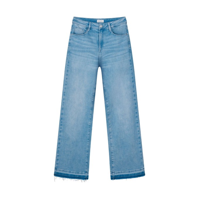 DEW Flared Soft Denim - Open Hem - Light Blue from DAWN Denim