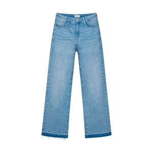 DEW Flared Soft Denim - Open Hem - Light Blue from DAWN Denim