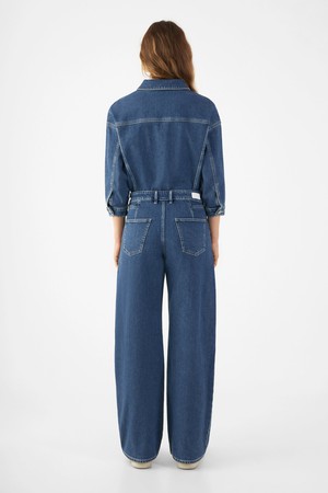 ROS Overall Minimal Stretch - Boxy - Vintage Blue from DAWN Denim